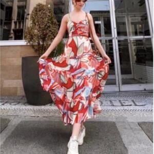 Alexis for Target Mixed Floral Tiered Maxi Dress